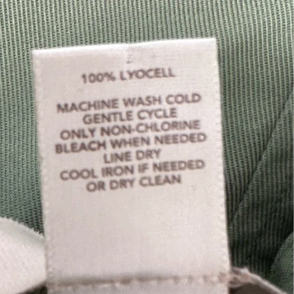 LOFT Outlet Size 8 Skirt Size Zips Tie Green Olive - Picture 4 of 8